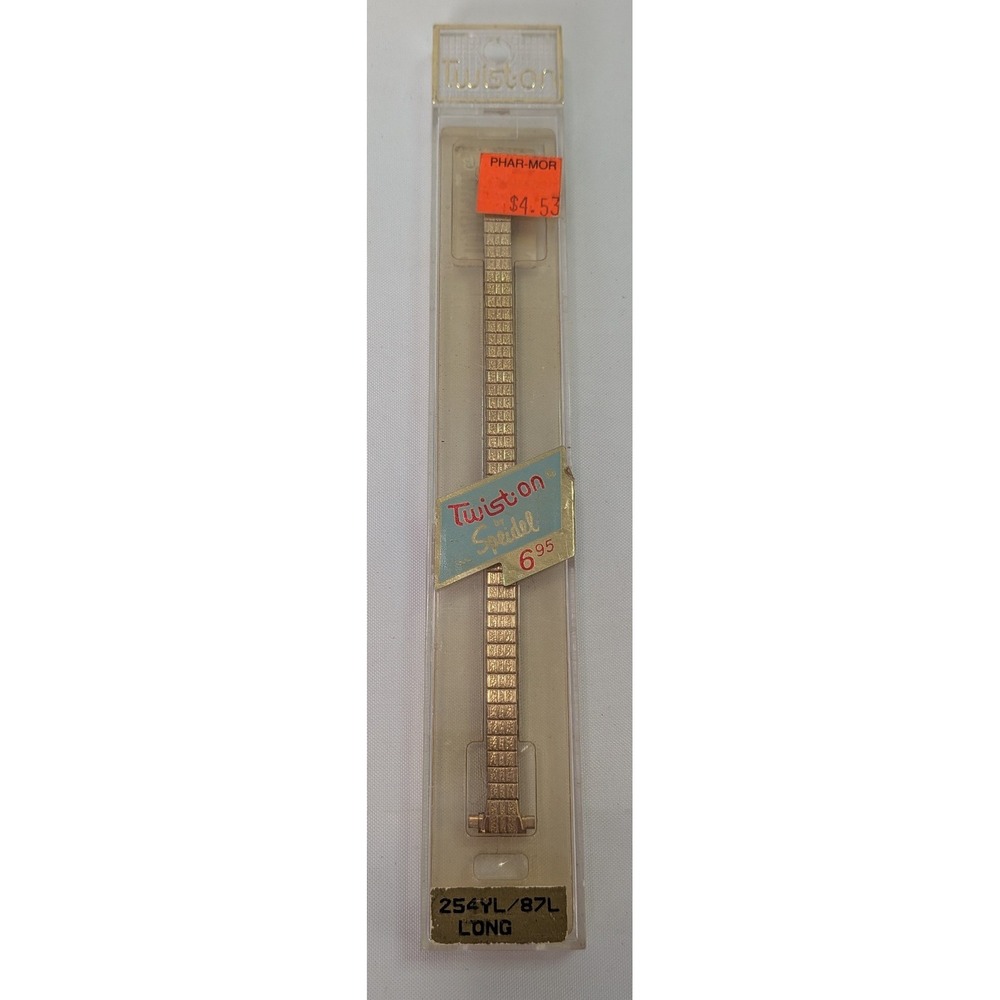Speidel Watch Band Womens Long Gold New Twist-O-Flex Expansion 254YL/87L Vintage